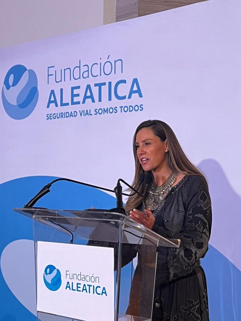 Fernanda Espinosa, directora de Fundación Aleatica. Aleatica Foundation: one year contributing to save lives
