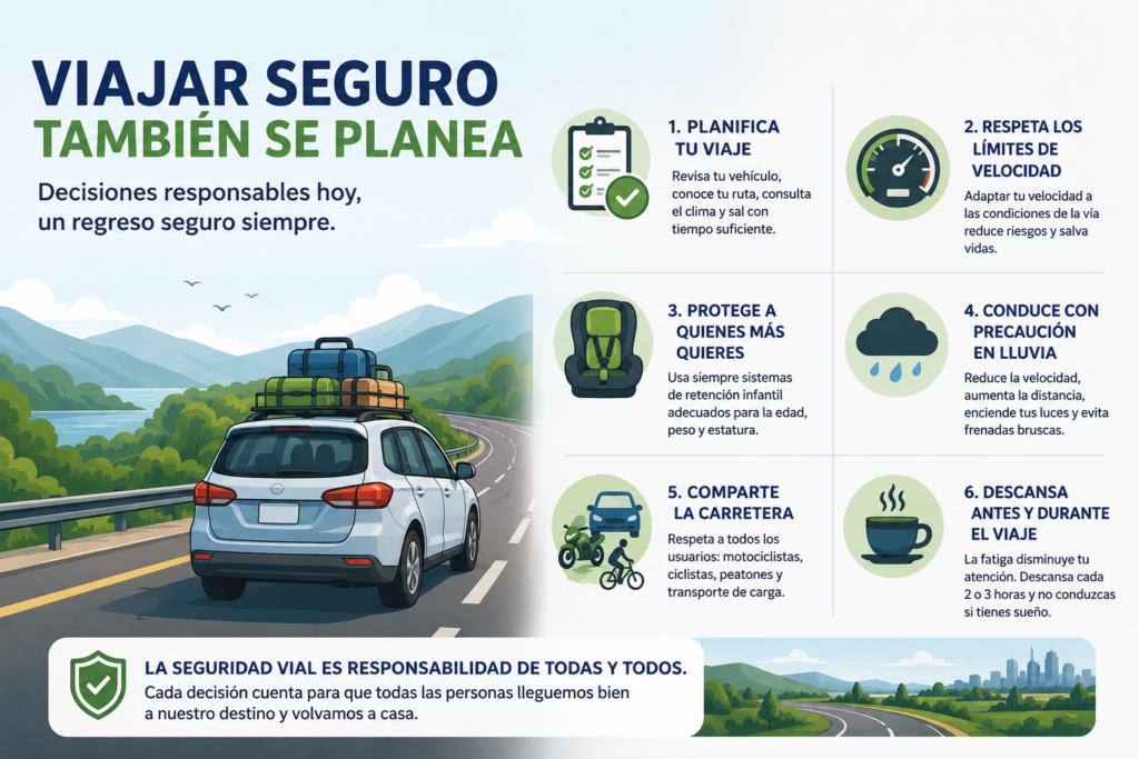 Prevención y seguridad vial, tus mejores aliadas en estas vacaciones de verano 1 Viajar seguro