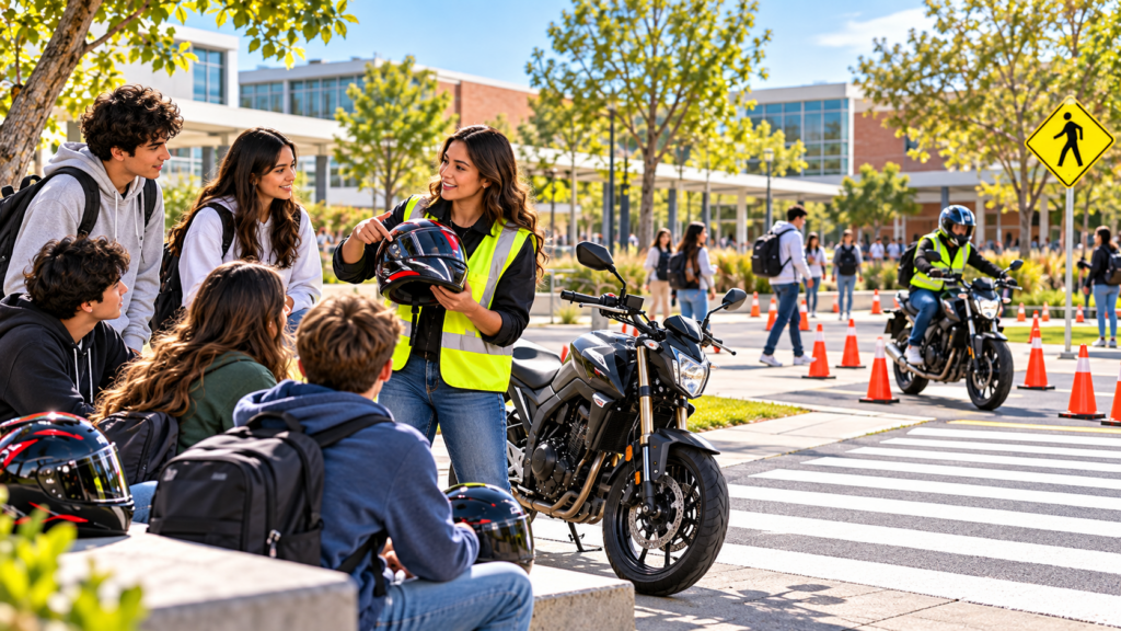 Capacitacion de seguridad en motocicleta